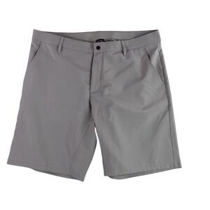 Sunday Swagger Golf Shorts Mens 38 Gray Performance Activewear Stretch Solid